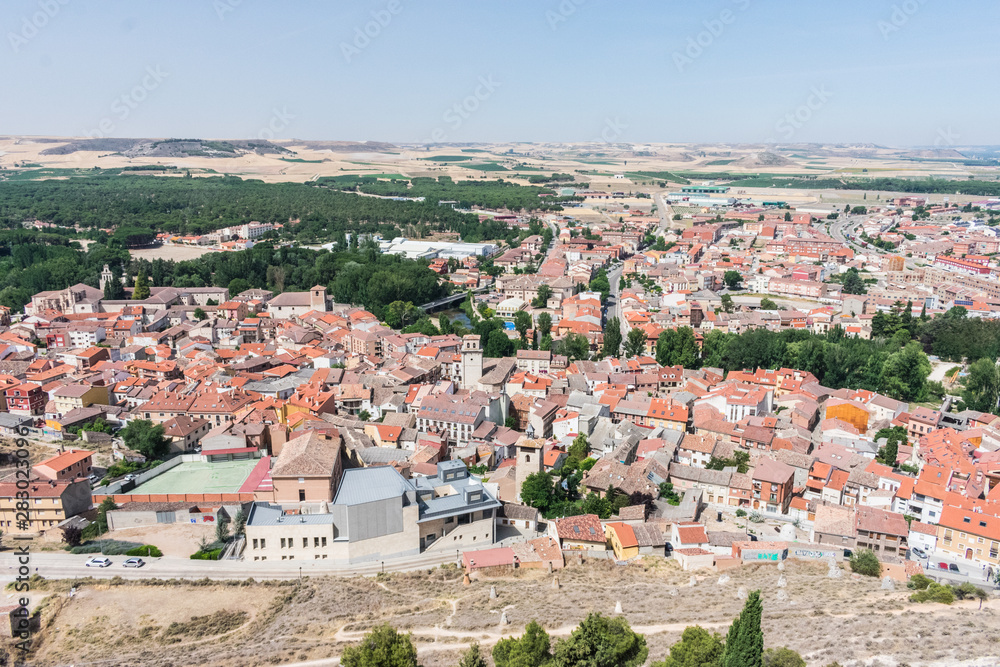 panoramic view of medieval village