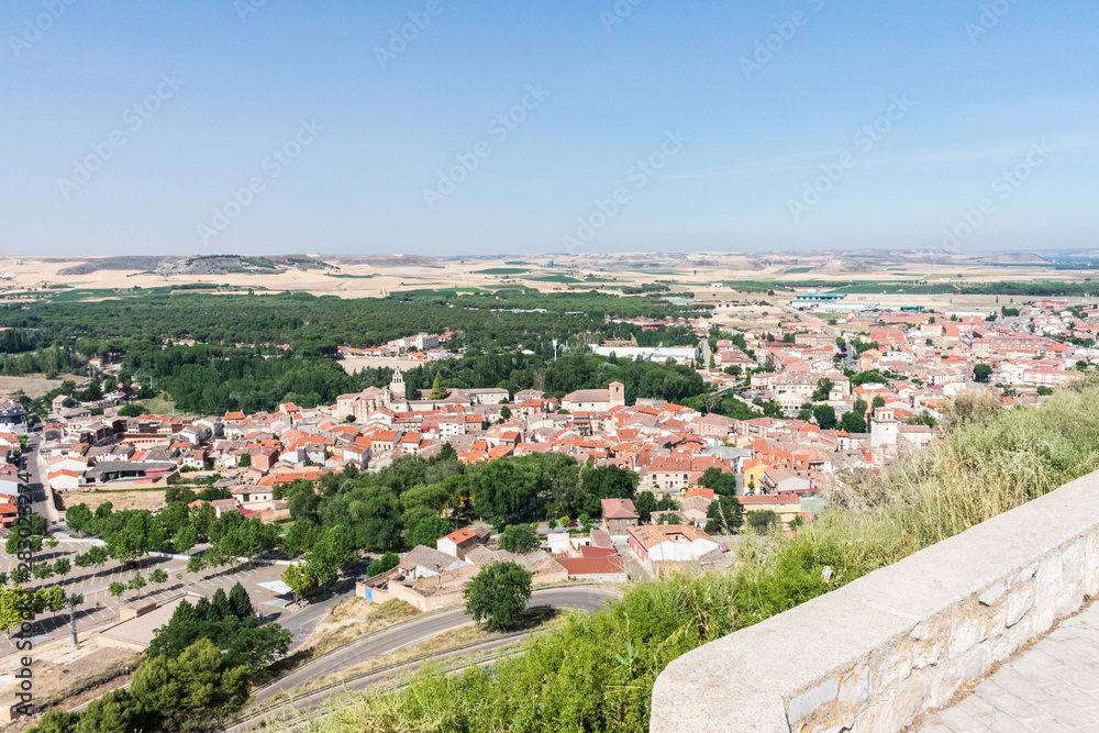 panoramic view of medieval village