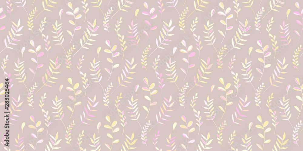 Seamless vector tile pattern. Textile ornament. Abstract nature background