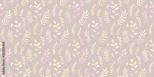 Seamless vector tile pattern. Textile ornament. Abstract nature background