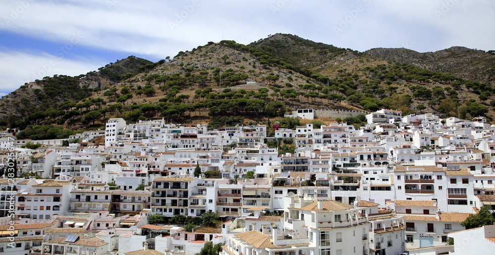 The picturesque mountain village of Mijas, Spain The picturesque mountain village of Mijas, Spain