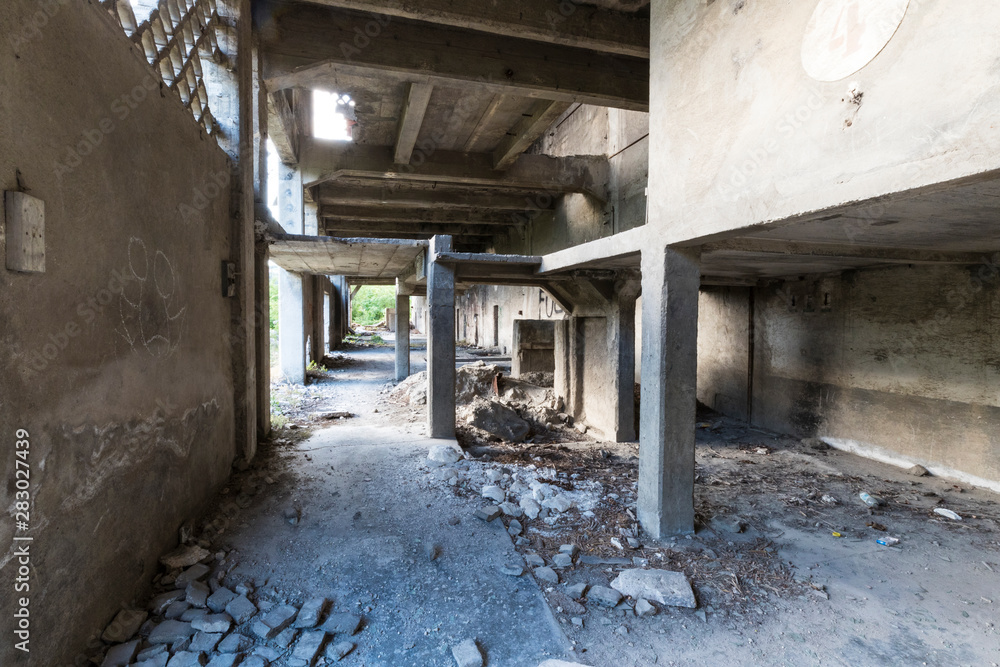 Urban exploration in an abandoned cement factory