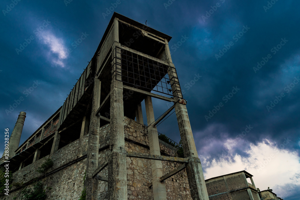 Urban exploration in an abandoned cement factory Urban exploration in an abandoned cement factory