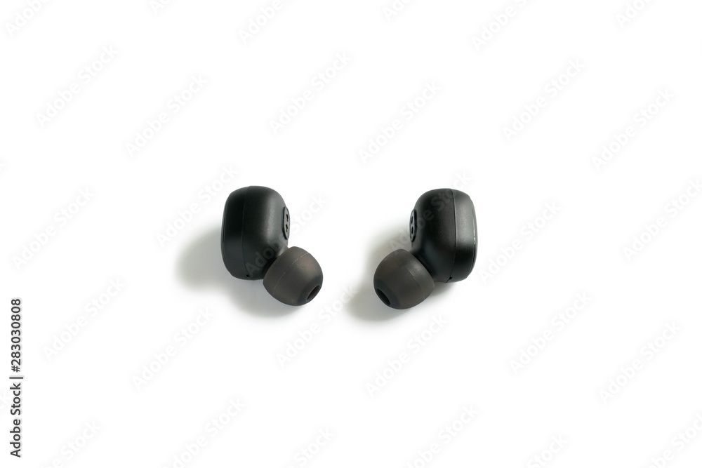 A pair of rechargeable ear-plug headphone A pair of rechargeable ear-plug headphone