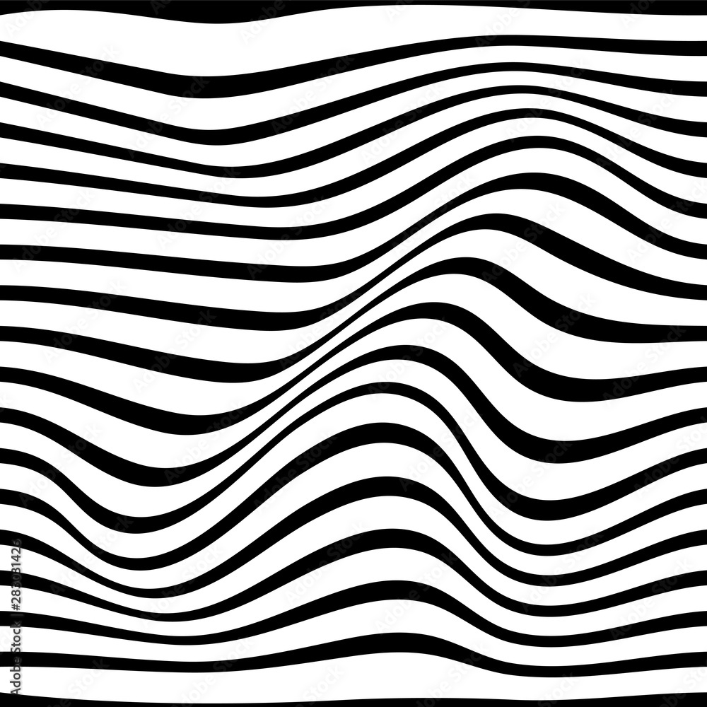 Pattern wavy zebra lines