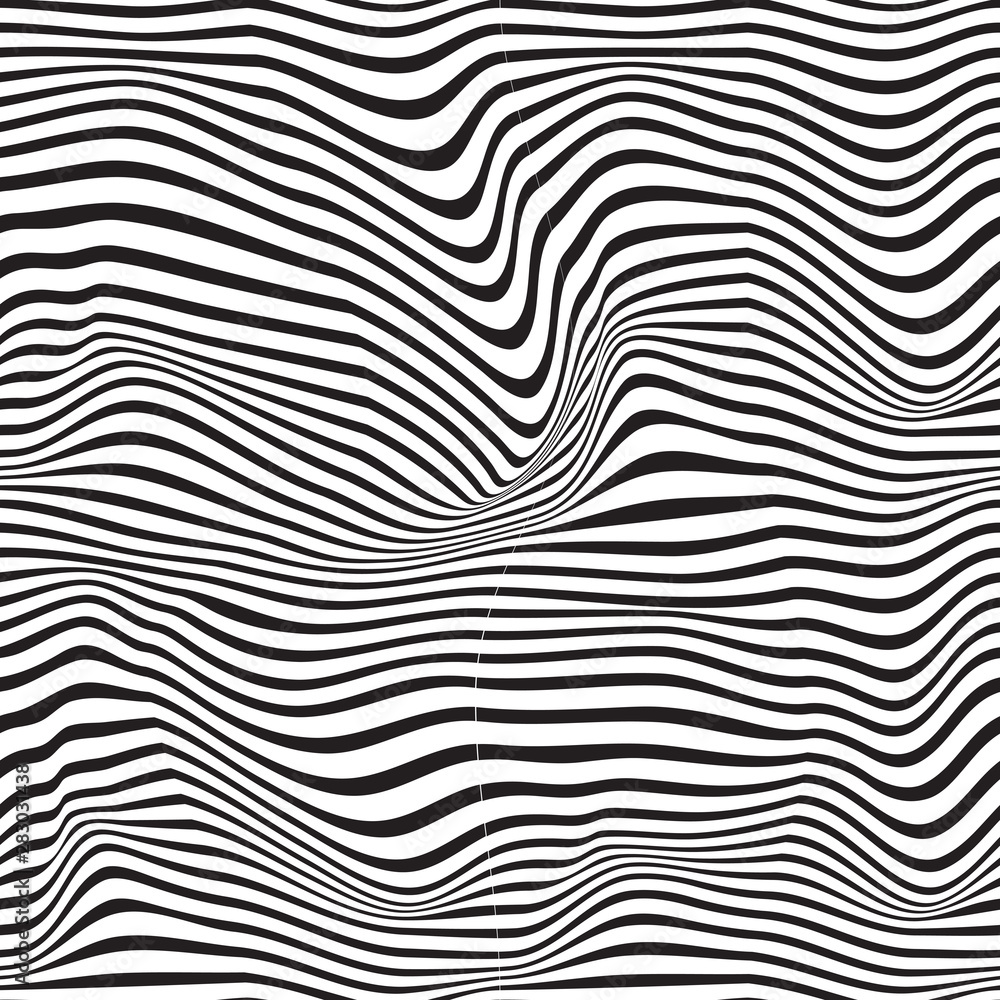 Pattern wavy zebra lines