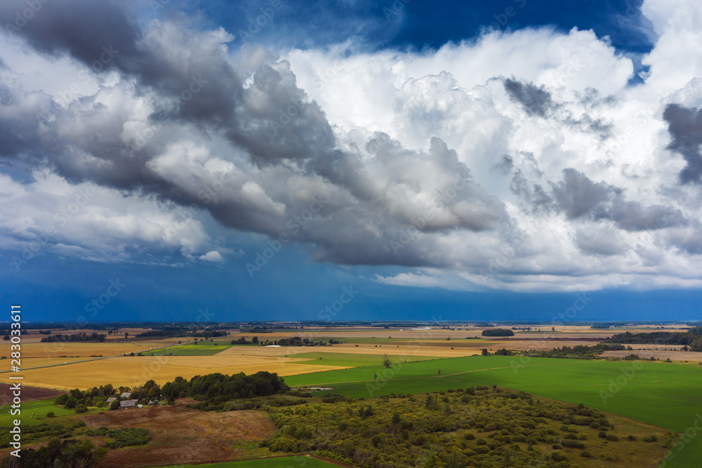 Cloudy day in countryside, central Latvia. Cloudy day in countryside, central Latvia.