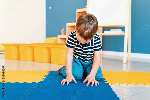 Little boy with autistic di...