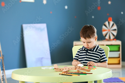 Little boy with autistic di...