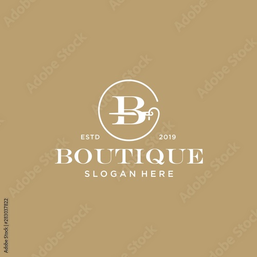 luxury tailor logo icon Vector