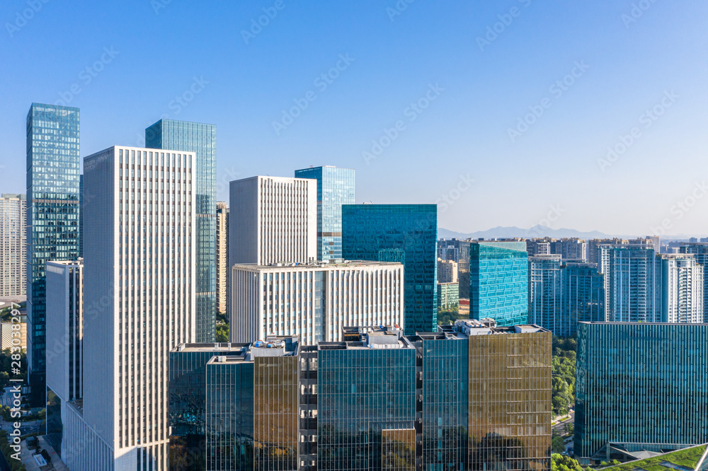 Obraz premium hangzhou city skyline