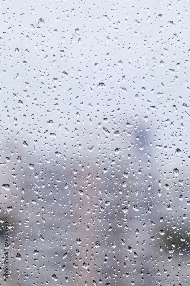 rain drops on a gray window rain drops on a gray window