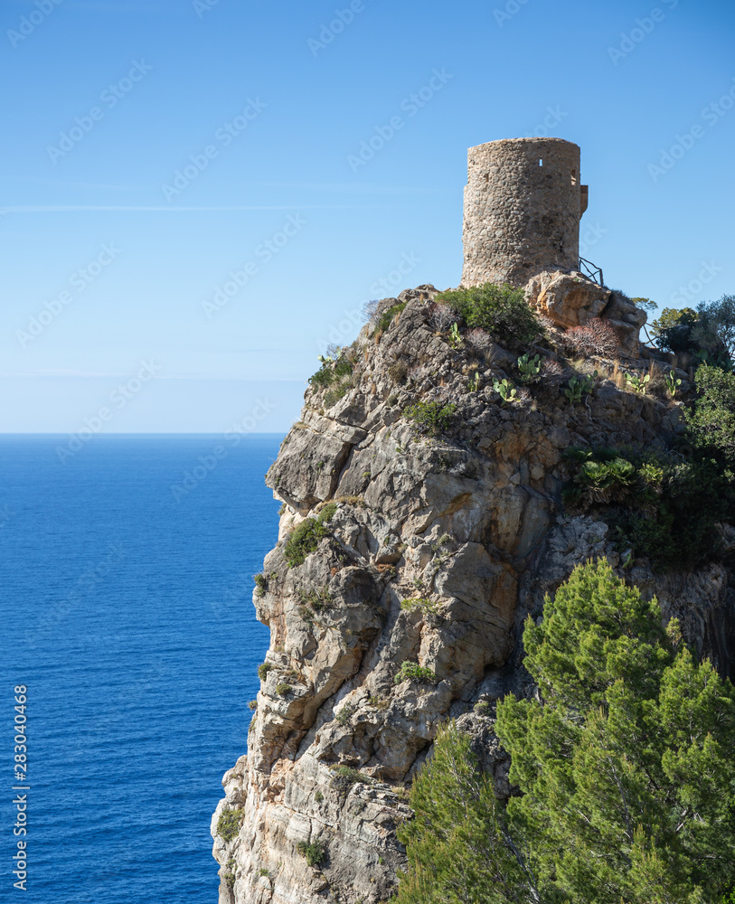 Old watchtower on the island of Mallorca