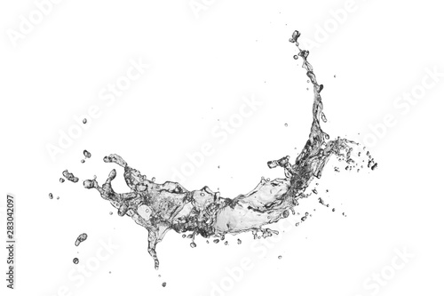 water Splash isolate On White