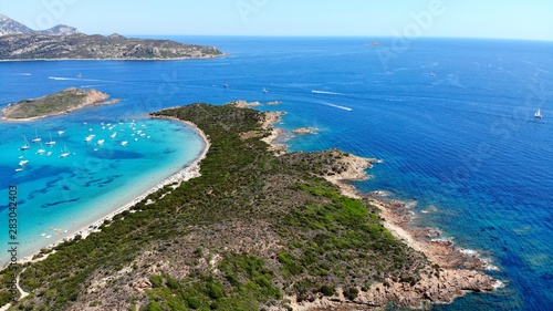 creatVue aérienne de Capo Coda Cavallo, Sardaigneed by dji camera