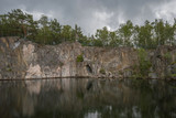 Old quarry used for movie productions at Stenhamra, Stockholm