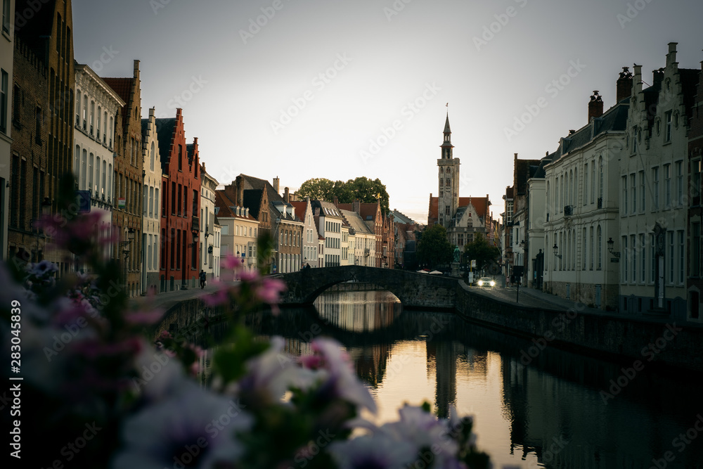 Sunset in Bruges