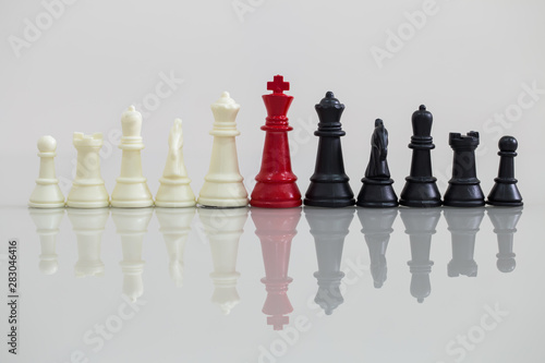 Chess business concept, leader & success photo