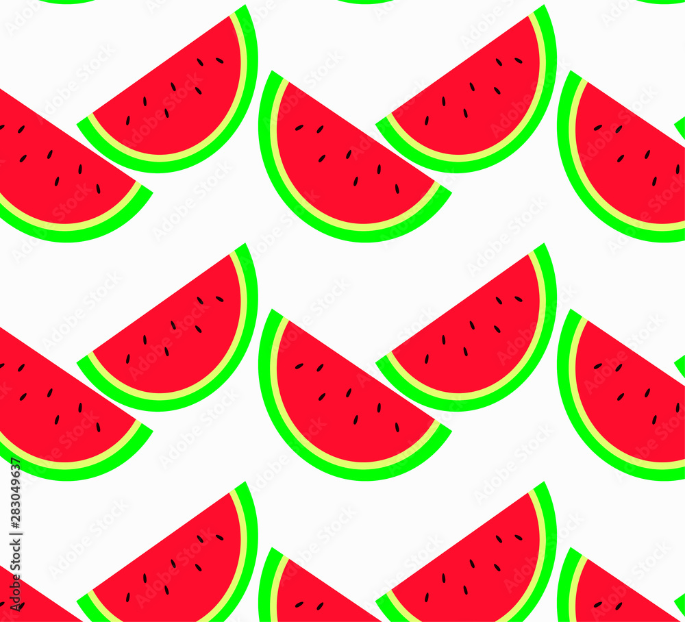 Vector pattern of watermelon slices Vector pattern of watermelon slices
