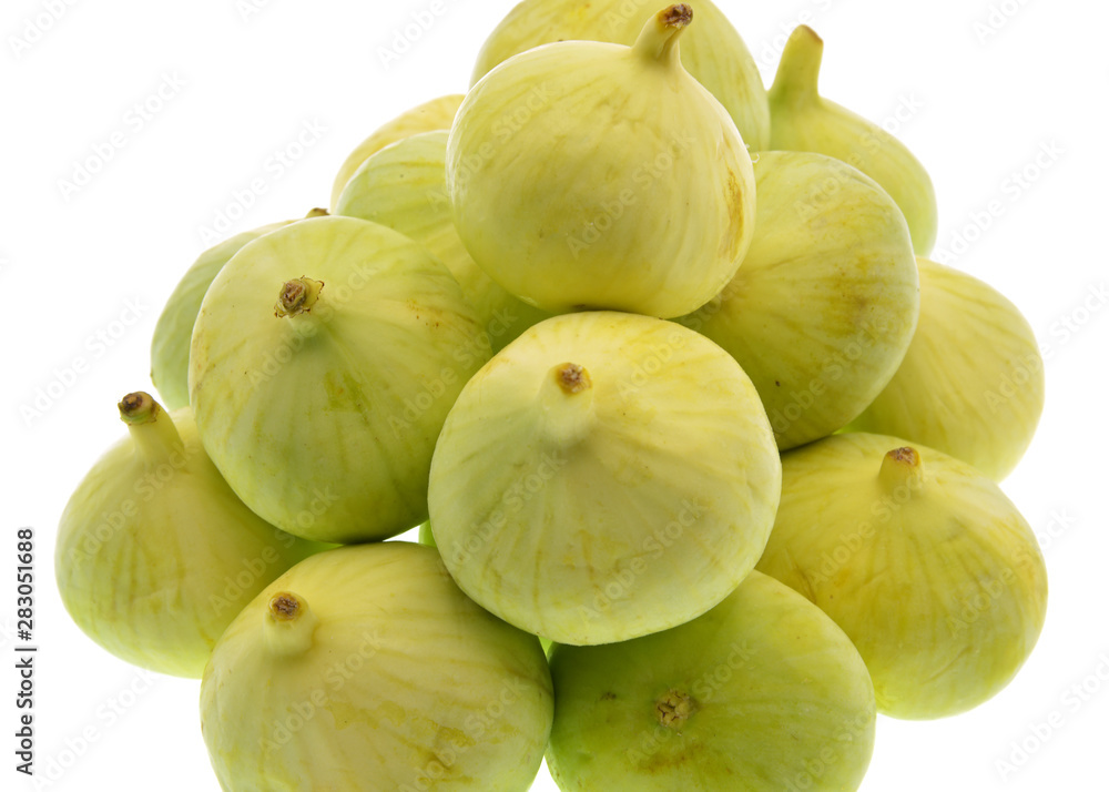 Obraz premium organic figs isolated on white background