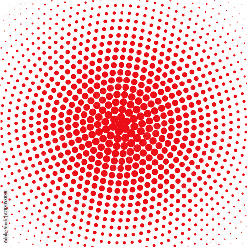 Red dots on white background  