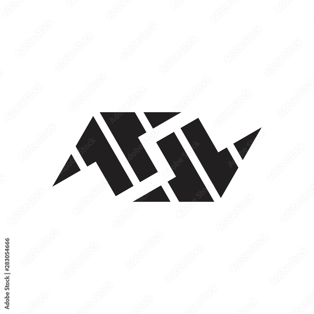 Basic CMYKsimple geometric opposite arrow exchange symbol logo vector Basic CMYKsimple geometric opposite arrow exchange symbol logo vector