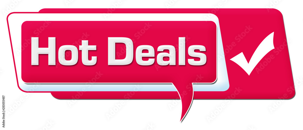 Hot Deals Pink White Comment Symbol Horizontal Hot Deals Pink White Comment Symbol Horizontal