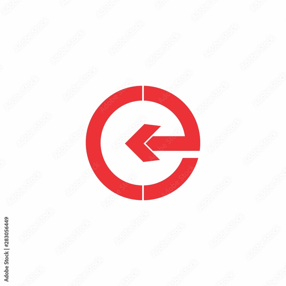 letter e arrow geometric logo vector letter e arrow geometric logo vector