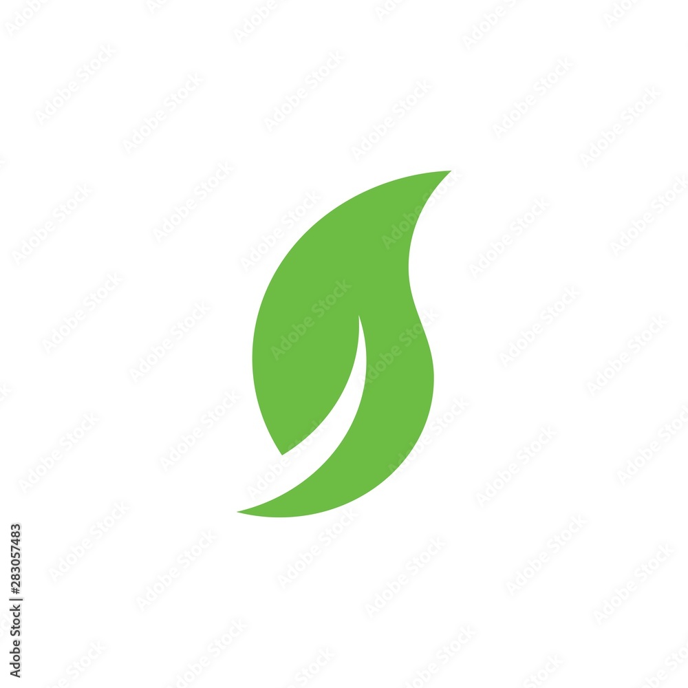 letter s geometric leaf simple logo vector letter s geometric leaf simple logo vector