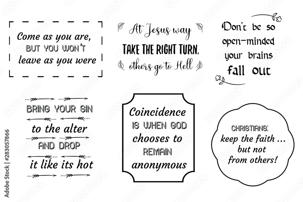 Christian sayings. Bible verses vector quote for typography and Social media post