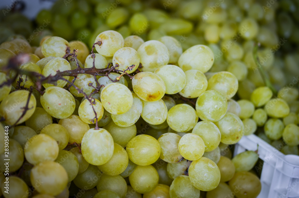 fresh grapes within the local market in Naples fresh grapes within the local market in Naples