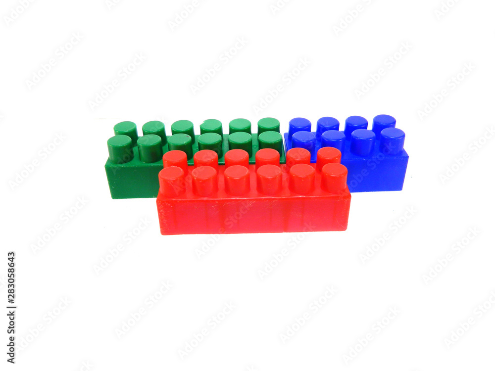 blocks constructor isolated on white background blocks constructor isolated on white background