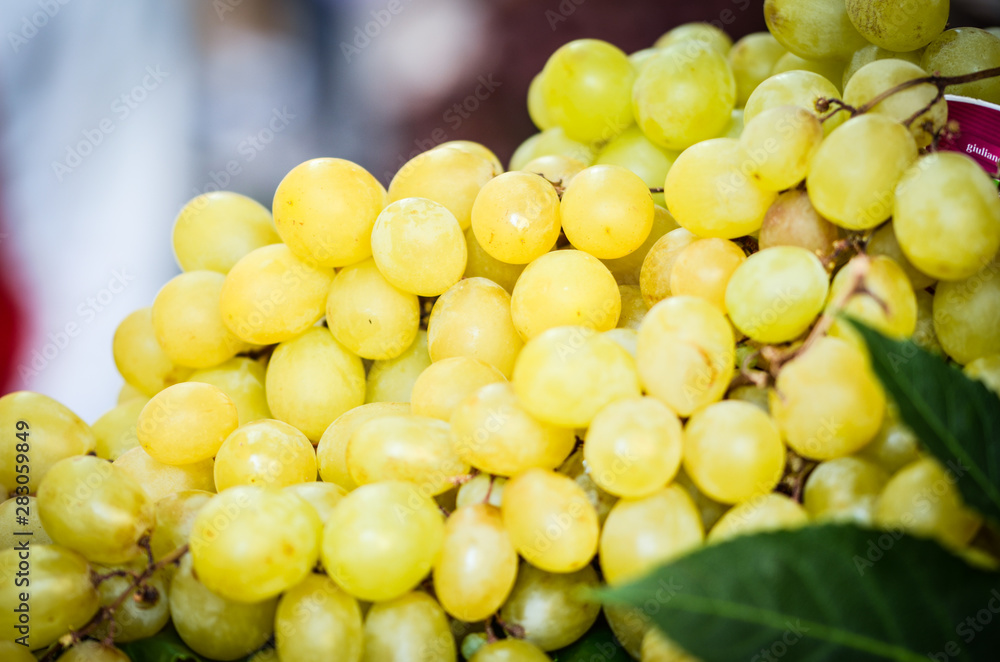 fresh grapes within the local market in Naples fresh grapes within the local market in Naples