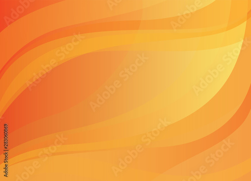 Abstract  vector background with yellow and orange smooth lines