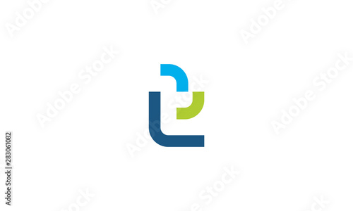 initial letter T logo design concept