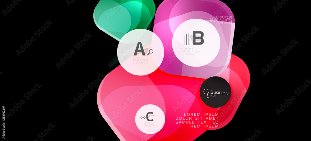 Retro colorful geometric background - circles on black, great design for any purposes. Creative minimal concept Retro colorful geometric background - circles on black, great design for any purposes. Creative minimal concept