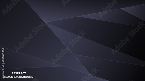 Abstract polygonal pattern luxury dark blue background