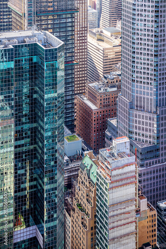 structures of modern facade...