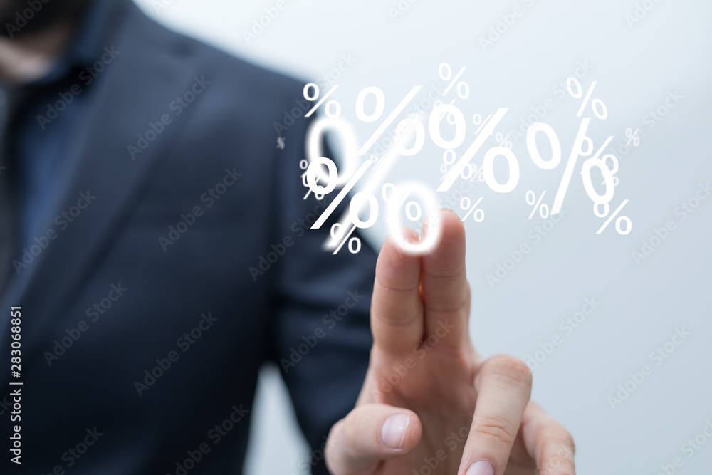 Obraz premium SALE CONCEPT DIGITAL in hand