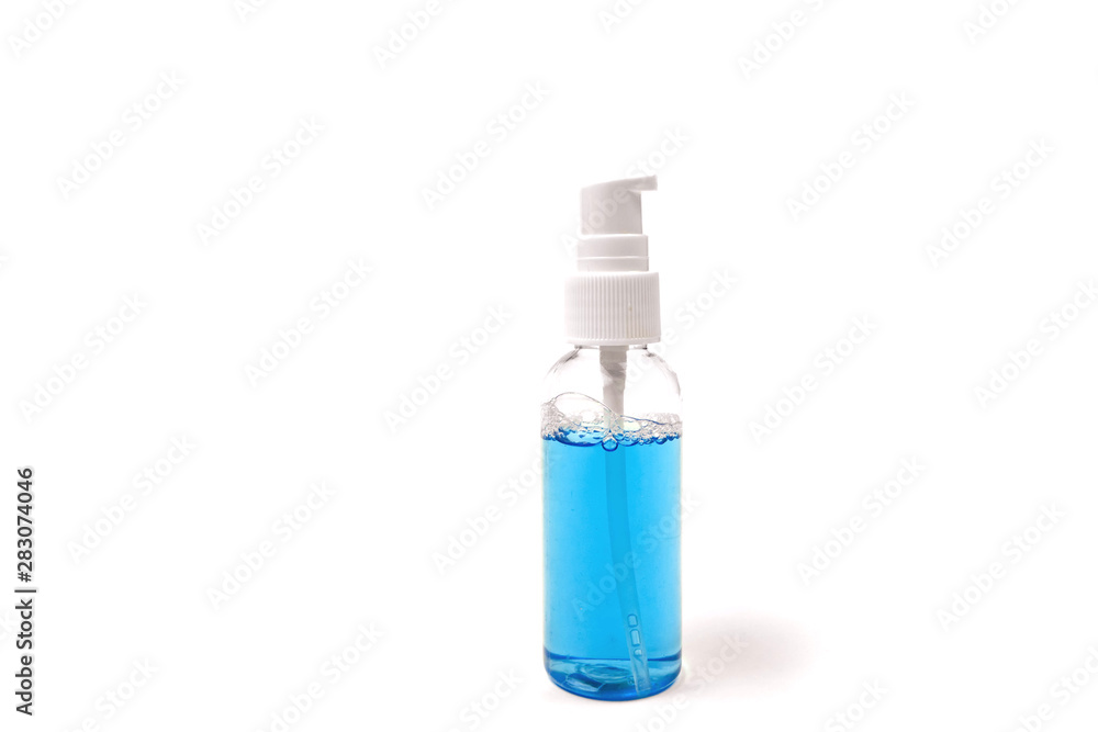 tooth rinse in bottle on white isolated background tooth rinse in bottle on white isolated background