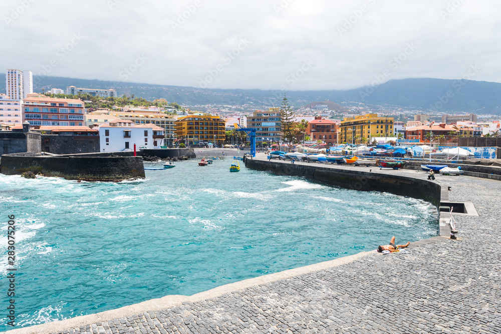 views of puerto de la cruz touristic city