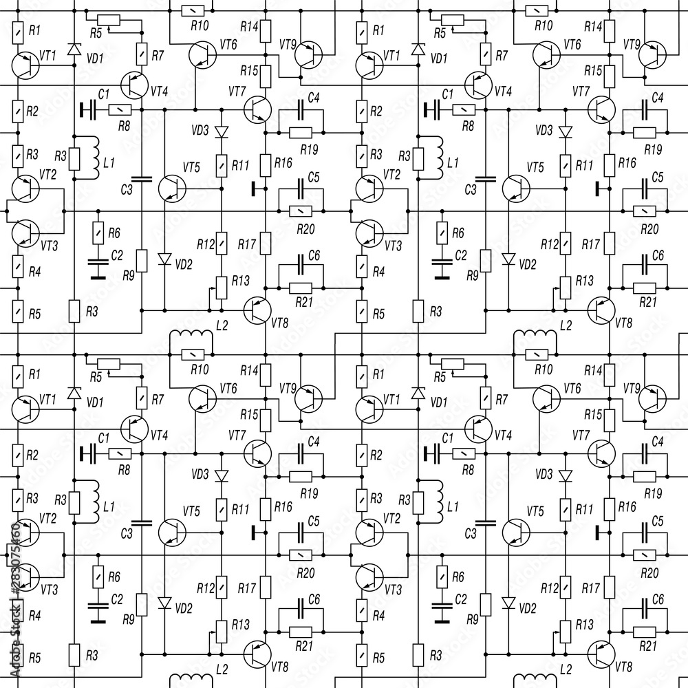 Schematic diagram, Seamless vector background pattern Schematic diagram, Seamless vector background pattern