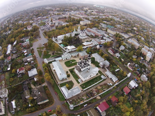 aerial view of city