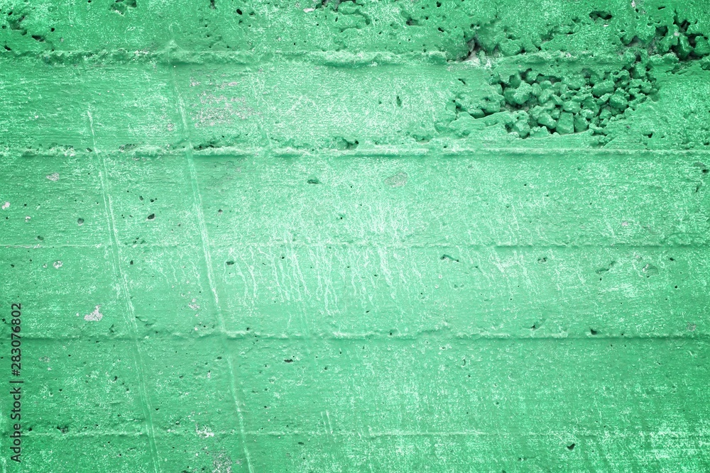 Green rough wall