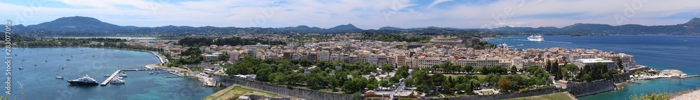 Corfu Town panorama