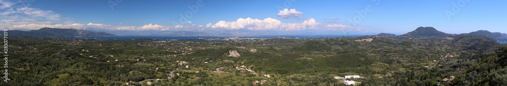 Corfu island panorama