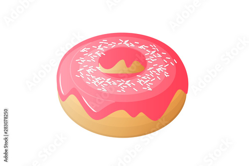 Testy Doughnuts vector on white background