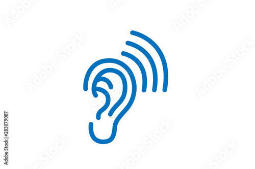 ear icon vector