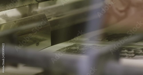 The machine in the printing house gives the next pages.