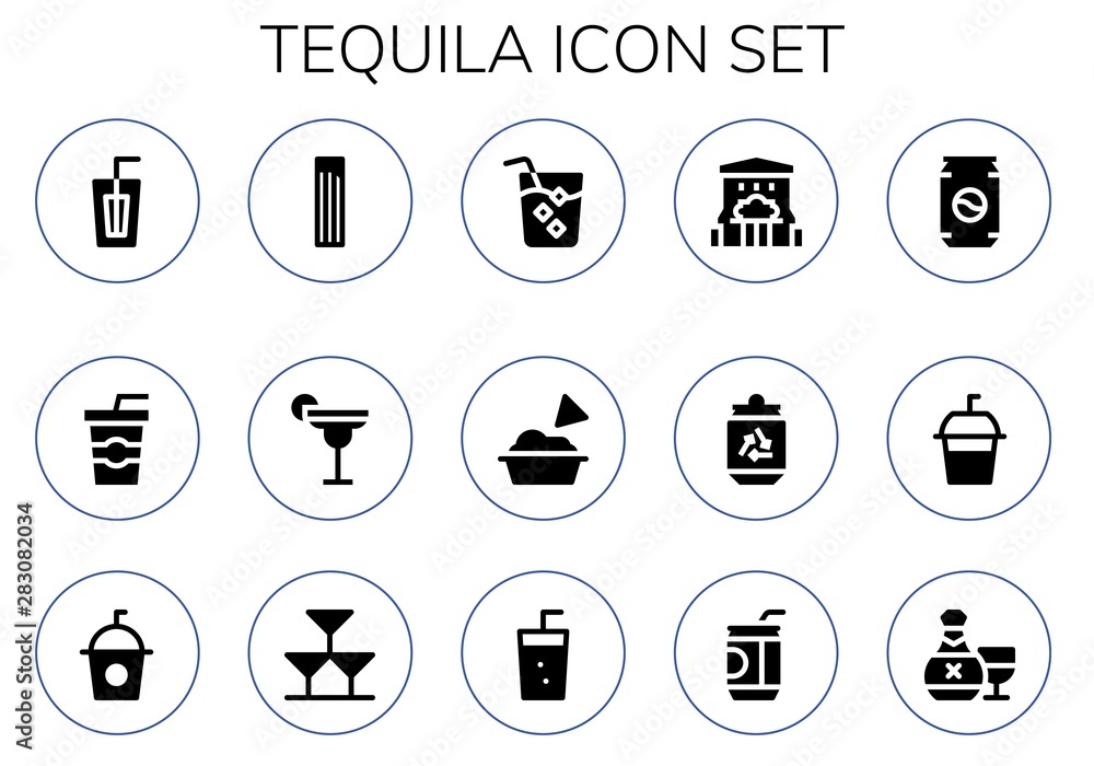 tequila icon set tequila icon set